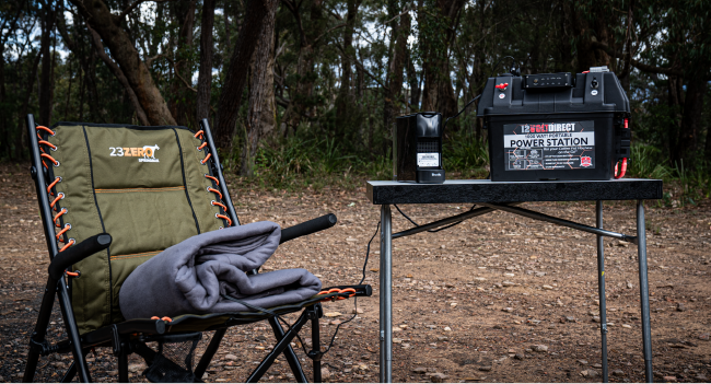 Crafted in Australia - Power Station Bundle - 1000W Inverter Compact Battery Box featuring 40A DC to DC Charger.