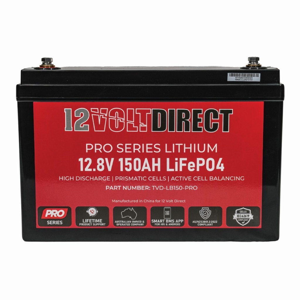 150AH LiFePO4 Pro Series Lithium Battery w/ Bluetooth & Active Cell Balancing 