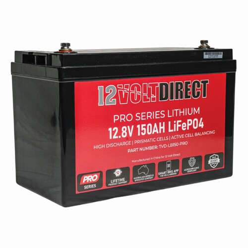 150AH LiFePO4 Pro Series Lithium Battery w/ Bluetooth & Active Cell Balancing 