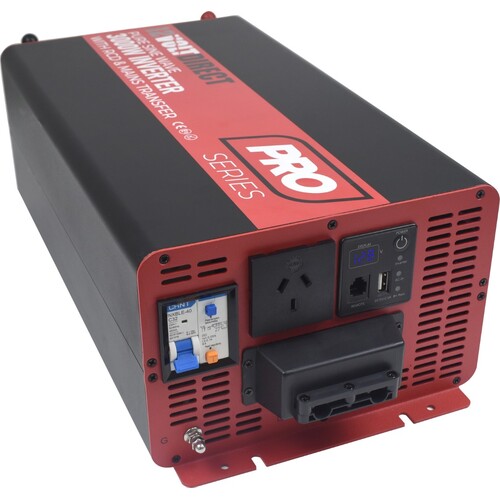 3000w Pure Sine Wave Inverter with RCD & Mains Transfer Switch 12V DC to 240V AC 